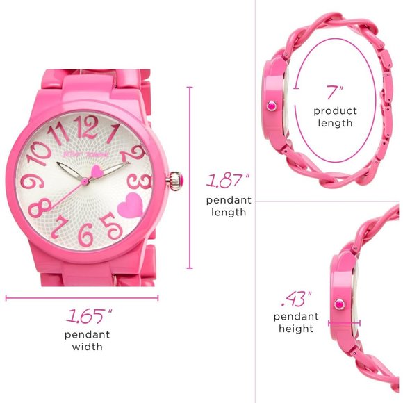 Women's Curb Chain Bracelet 3 Hand Quartz Movement Easy Read Dial Wristwatch - Picture 4 of 7